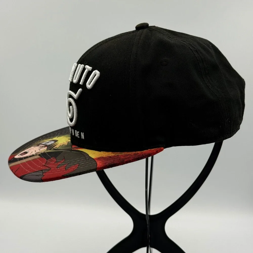 Naruto Shippuden Collection Hat Mens OSFM Black Snapback‎ Anime Manga